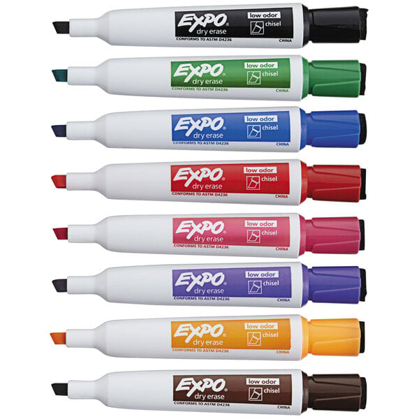 8 Color Dry Erase Pens with Magnetic Markers , Dry Erase Markers
