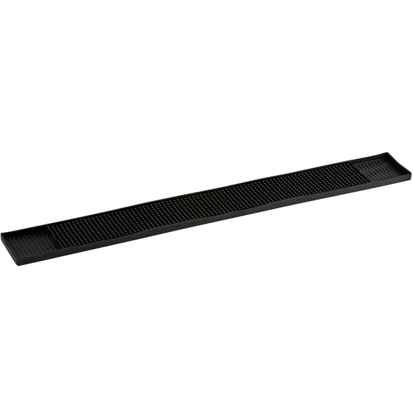 Long Rubber Glass Mats Plastic  Black Bar Shelf Drip Trays Pub