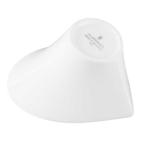 Schonwald Grace 3 oz. Continental White Porcelain Calla Bowl - 6/Case