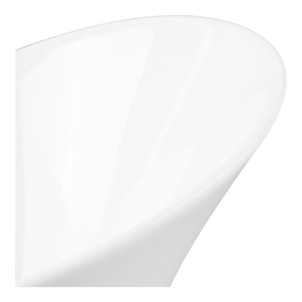 Schonwald Grace 3 oz. Continental White Porcelain Calla Bowl - 6/Case