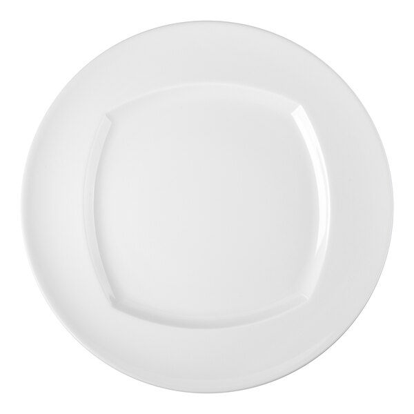 Schonwald Event 12 1/2" Continental White Porcelain Plate - 6/Case