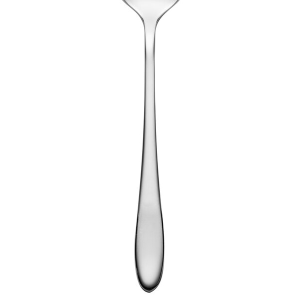 A Chef & Sommelier stainless steel demitasse spoon with a silver handle.