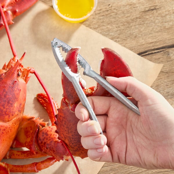 Choice 5 3/4" Single-Jaw Zinc-Plated Iron Lobster Cracker