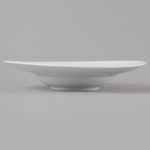 A close-up of a white Schonwald Grace porcelain bowl.