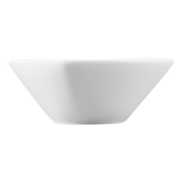 Schonwald Event 9.5 oz. Continental White Square Porcelain Bowl - 6/Case