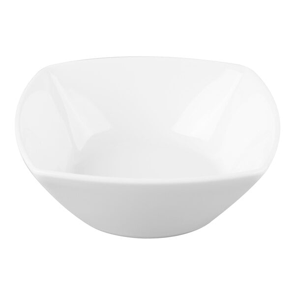 Schonwald Event 13.5 oz. Continental White Square Porcelain Low Bowl - 6/Case