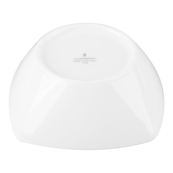 Schonwald Event 13.5 oz. Continental White Square Porcelain Low Bowl - 6/Case