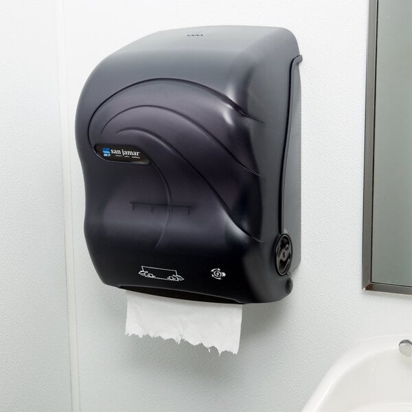 San Jamar T7090TBK Simplicity Oceans Hands Free Paper Towel Dispenser ...