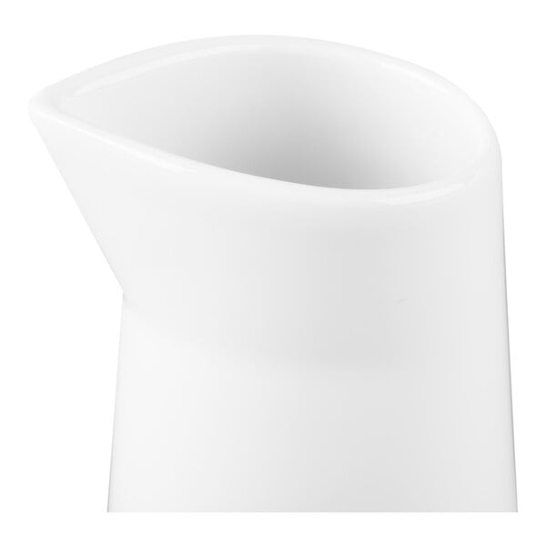 Schonwald 9394615 Grace 5 oz. Continental White Porcelain Creamer - 12/Case