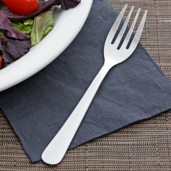 Choice Windsor 6 1/8" 18/0 Stainless Steel Medium Weight Salad Fork