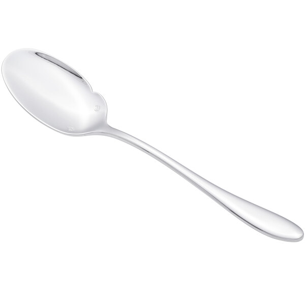 A Chef & Sommelier stainless steel sauce spoon with a silver handle.