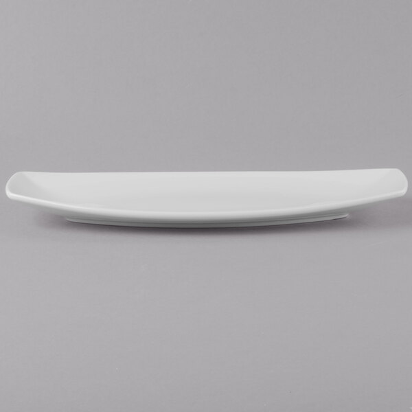 A white rectangular Schonwald porcelain long tray.