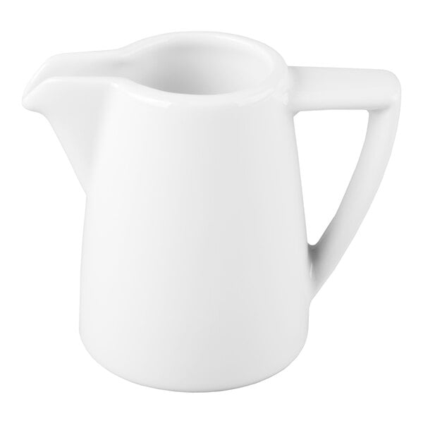 Schonwald 9304715 Event 5 oz. Continental White Porcelain Creamer - 12/Case