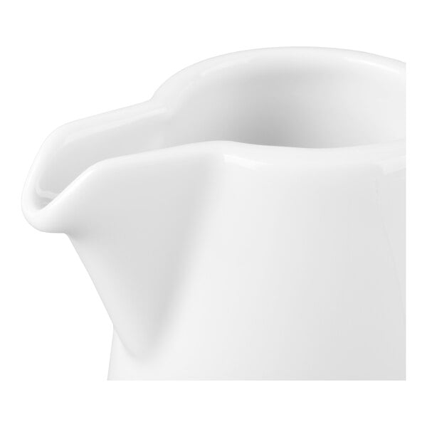 Schonwald 9304715 Event 5 oz. Continental White Porcelain Creamer - 12/Case