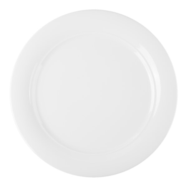 Schonwald Avanti Gusto 12 1/4" Continental White Porcelain Plate - 6/Case