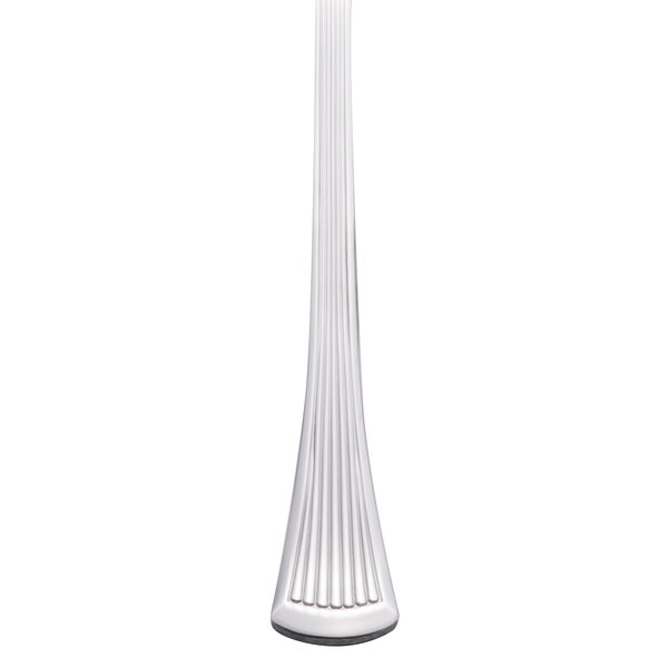 A Libbey iced tea spoon with a long silver handle.