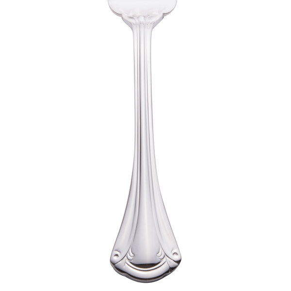 A World Tableware stainless steel salad fork with a white background.