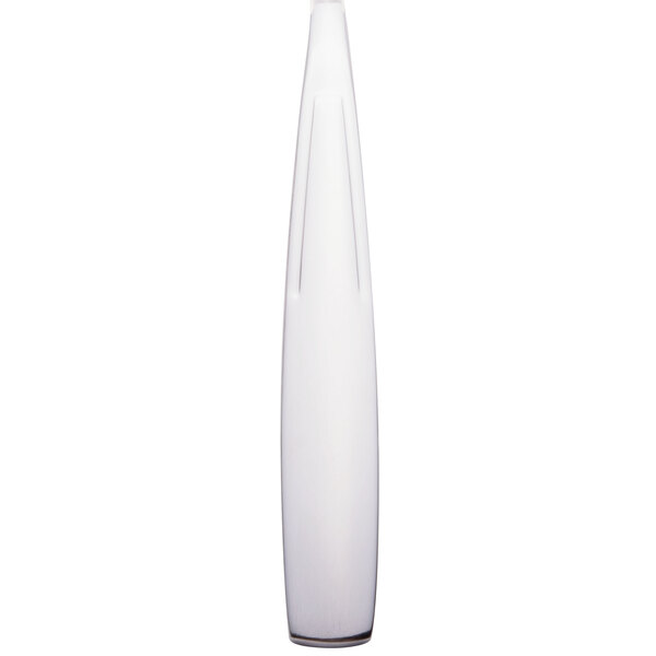 A white tall vase with a white background.