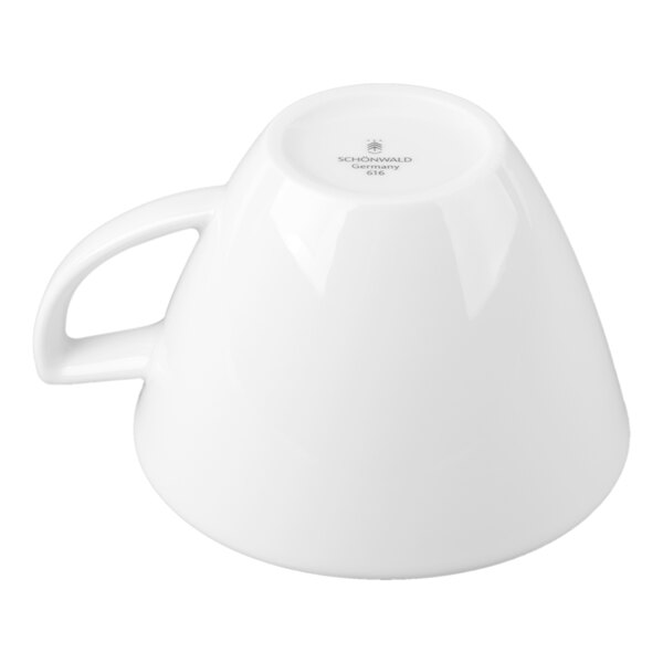Schonwald Avanti Gusto 10.25 oz. Continental White Porcelain Cup - 6/Case