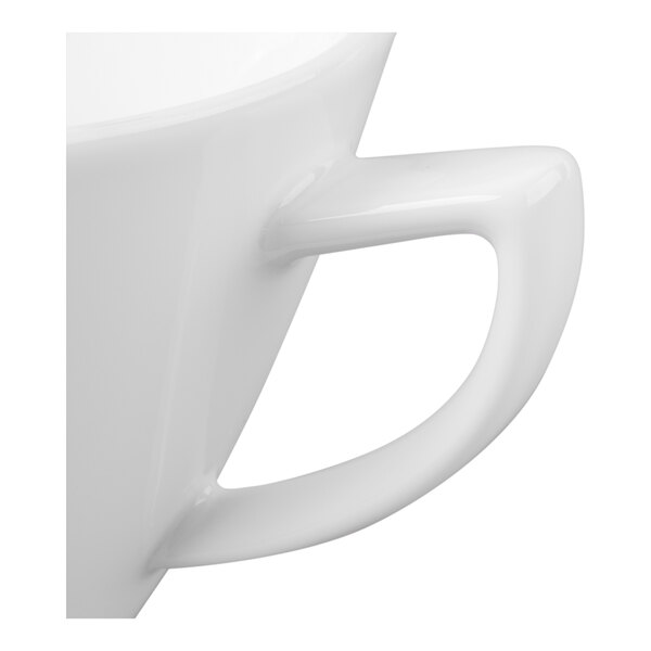 Schonwald Avanti Gusto 10.25 oz. Continental White Porcelain Cup - 6/Case
