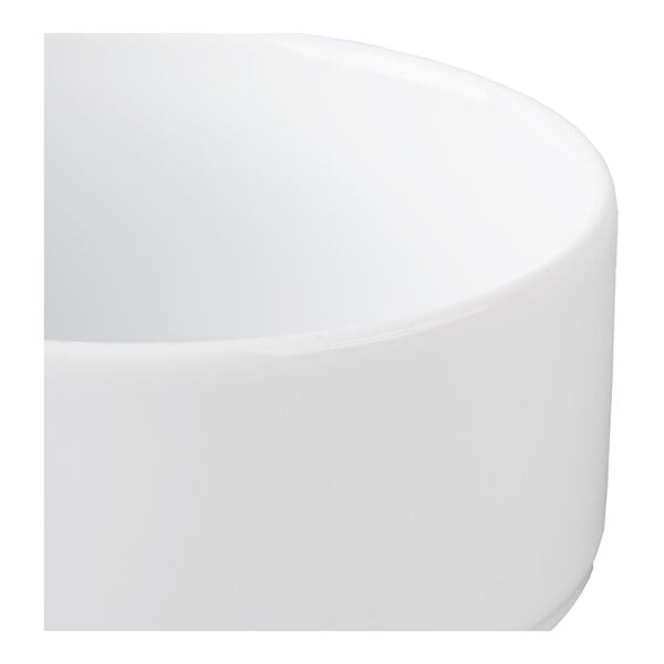 Schonwald 9192728 Avanti Gusto 9.5 oz. Continental White Porcelain Stacking Bouillon Cup - 12/Case
