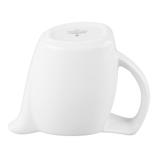 Schonwald 9194730 Avanti Gusto 10 oz. Continental White Porcelain Creamer - 6/Case