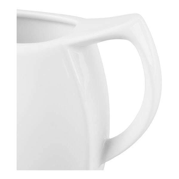 Schonwald 9194730 Avanti Gusto 10 oz. Continental White Porcelain Creamer - 6/Case