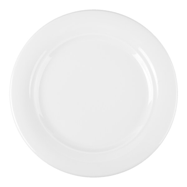 Schonwald Avanti Gusto 7 7/8" Continental White Porcelain Plate - 12/Case