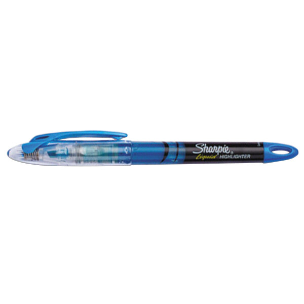 Sharpie 1754467 Accent Liquid Fluorescent Blue Chisel Tip Pen Style