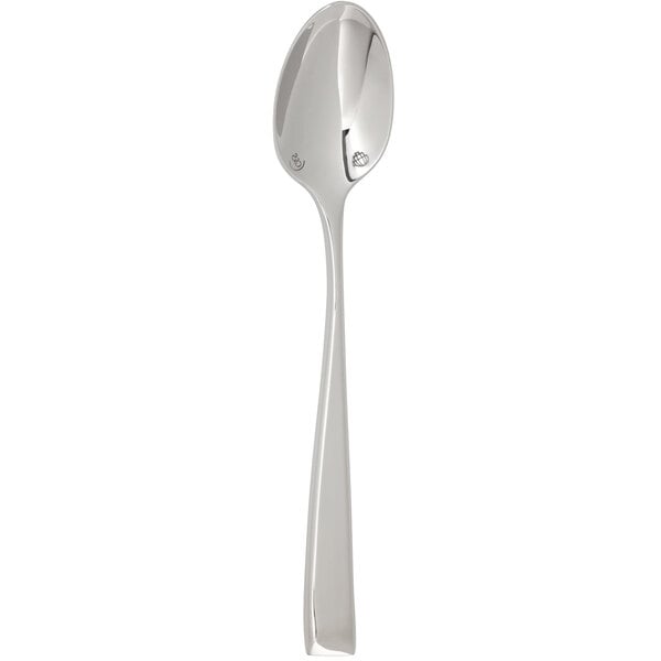 A silver Chef & Sommelier demitasse spoon with a handle.