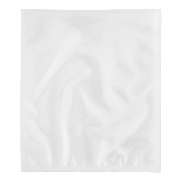 A white plastic bag with a crease.