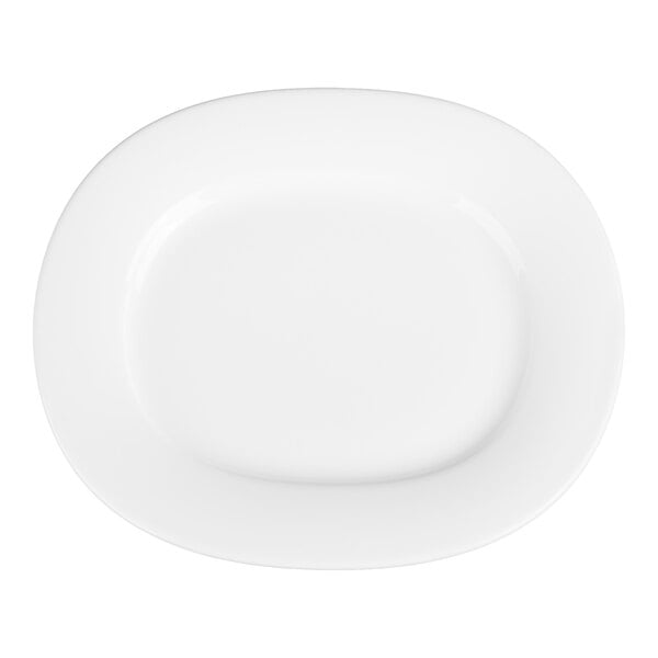 Villeroy & Boch Affinity 8 1/2" x 7 1/2" White Porcelain Oval Platter - 6/Case