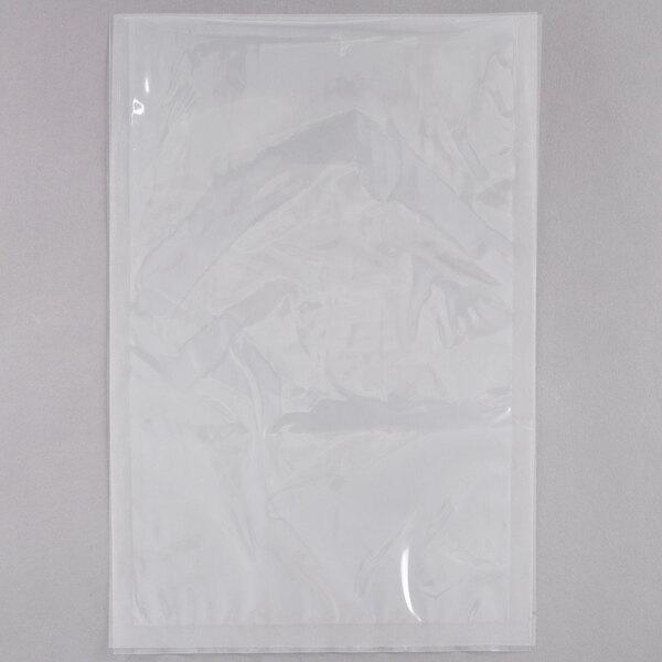 A white plastic bag with black text on it.