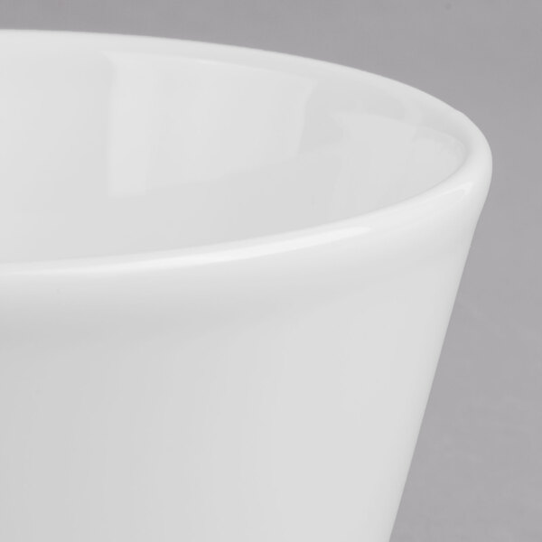 A Villeroy & Boch white porcelain bowl with a white rim.