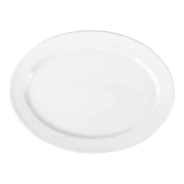Villeroy & Boch Sedona Function 12 1/2" White Porcelain Oval Plate - 6/Case