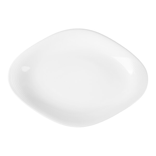 Villeroy & Boch Sedona 14 1/8" x 9 7/8" White Porcelain Oval Plate - 6/Case