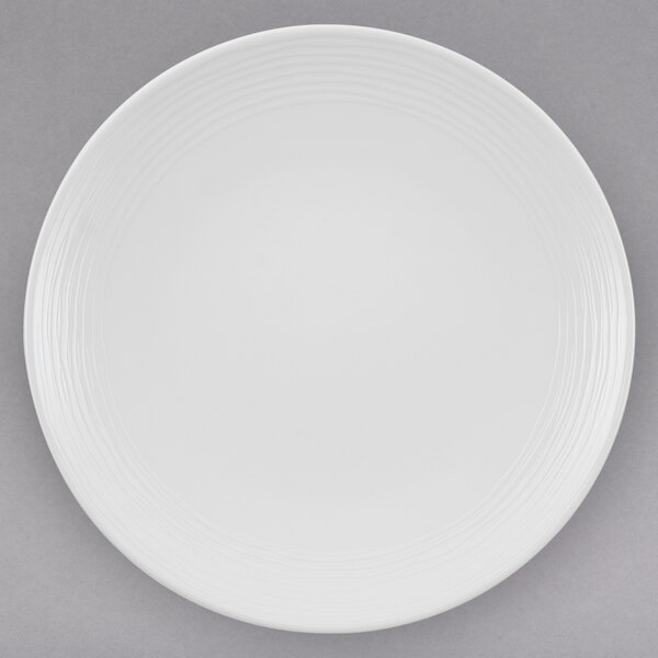 A white Villeroy & Boch porcelain coupe plate.