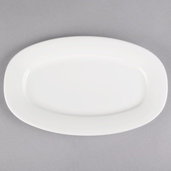 A white porcelain Villeroy & Boch oval platter.