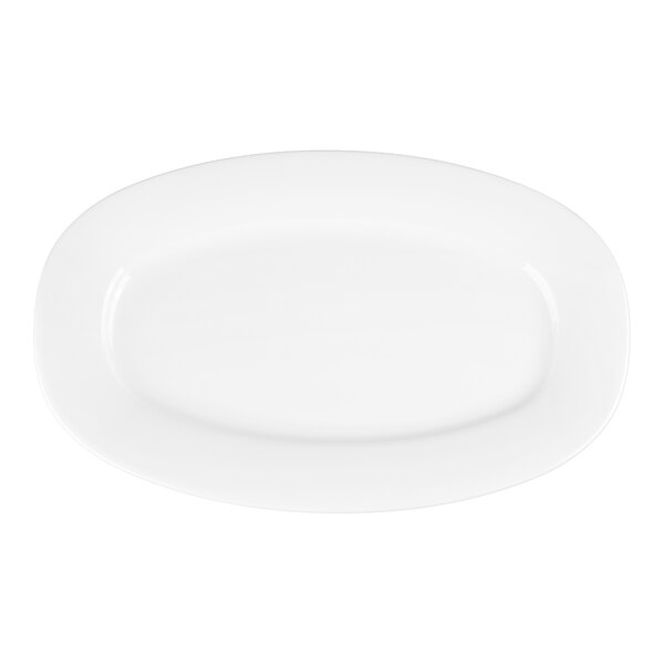 Villeroy & Boch Affinity 11" x 6 3/4" White Porcelain Oval Platter - 6/Case