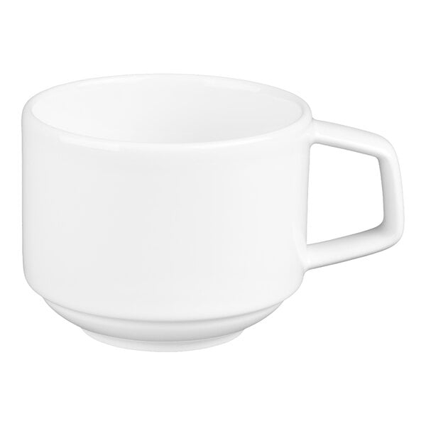 Villeroy & Boch Affinity 7.5 oz. White Porcelain Stackable Cup - 6/Case
