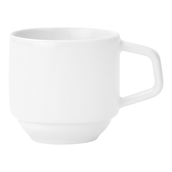 Villeroy & Boch Affinity 3.25 oz. White Porcelain Stackable Cup - 6/Case