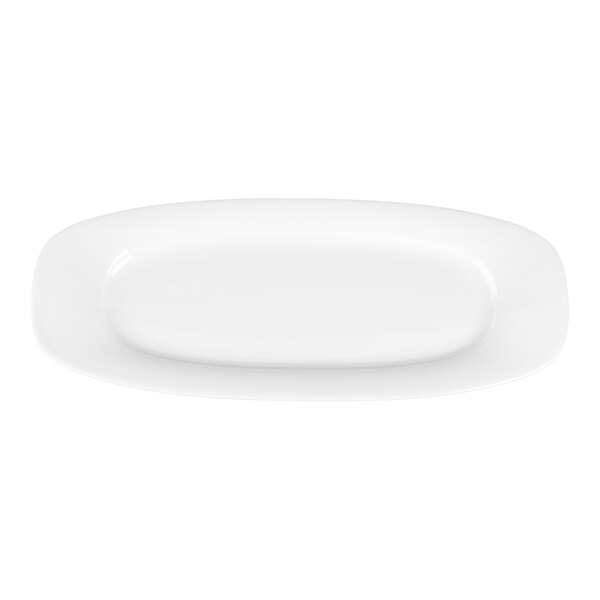 Villeroy & Boch Affinity 11 3/4" x 4 3/4" White Porcelain Oval Platter - 6/Case