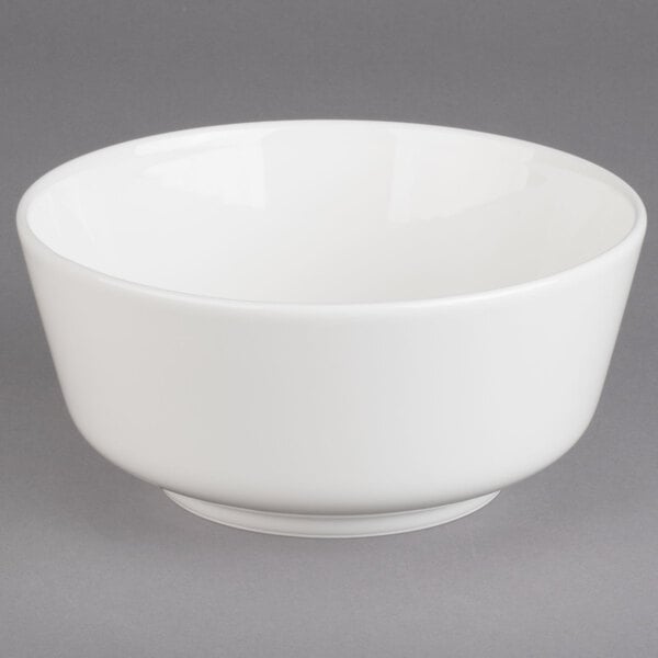 A Villeroy & Boch white porcelain bowl with a small rim.