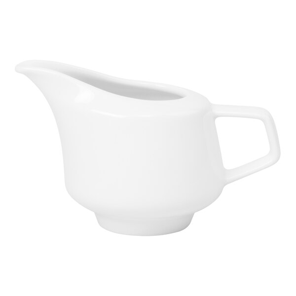 Villeroy & Boch 16-4004-0780 Affinity 8.5 oz. White Porcelain Creamer - 6/Case