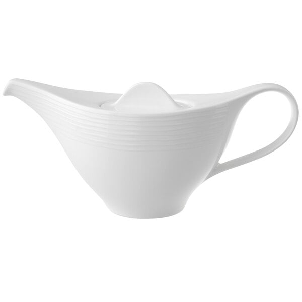 Villeroy & Boch 16-3356-0530 Sedona 13 oz. White Porcelain Teapot - 6/Case