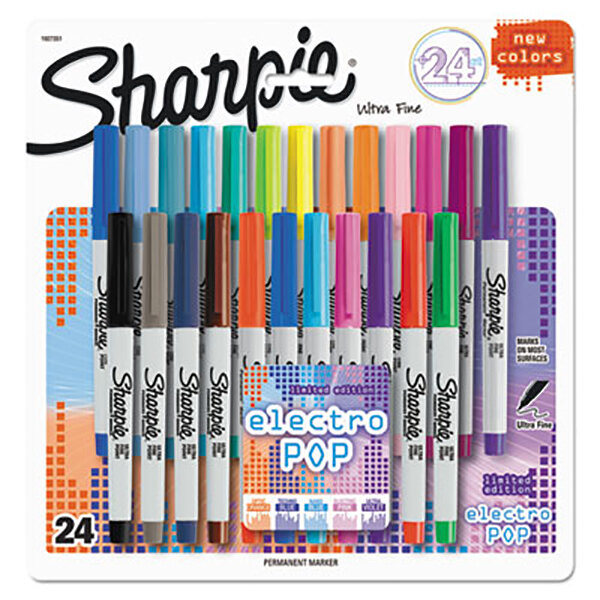 Sharpie Permanent Markers Fine Point Assorted Colors 24-Count 1 