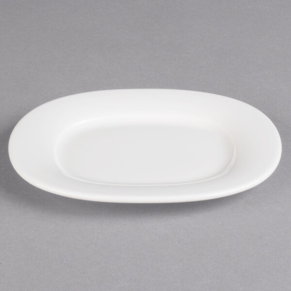 A white Villeroy & Boch oval porcelain platter.