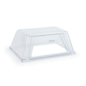 a clear plastic container with a clear lid
