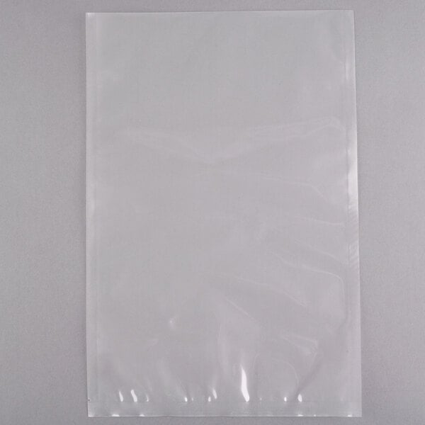 A close-up of a clear plastic VacPak-It vacuum packaging bag.