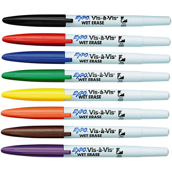 Colorations Fine-Tip Dry Erase Marker - Set of 8